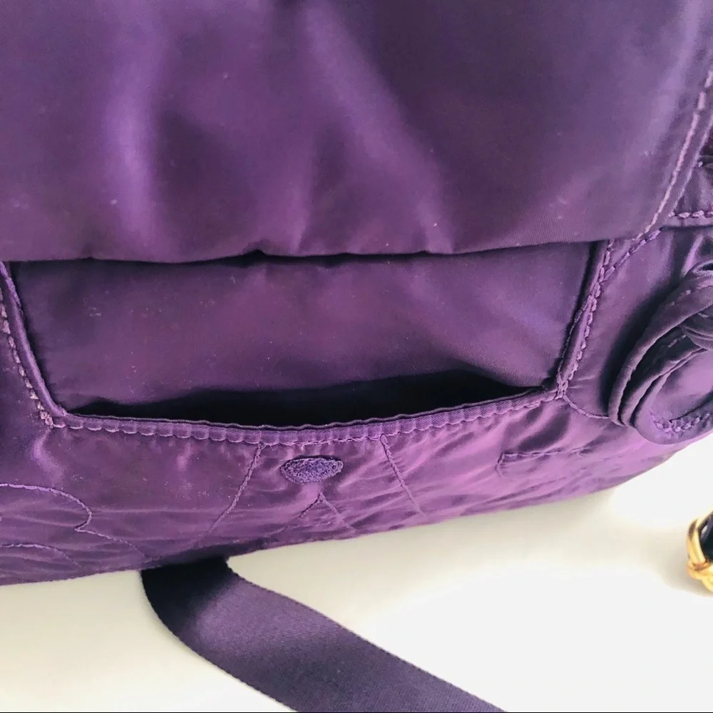 Marc by Marc Jacobs purple laptop tablet bag with adjustable removable strap